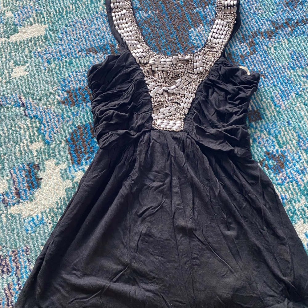 Guess by Marciano Black Dress with Silver Embellishments